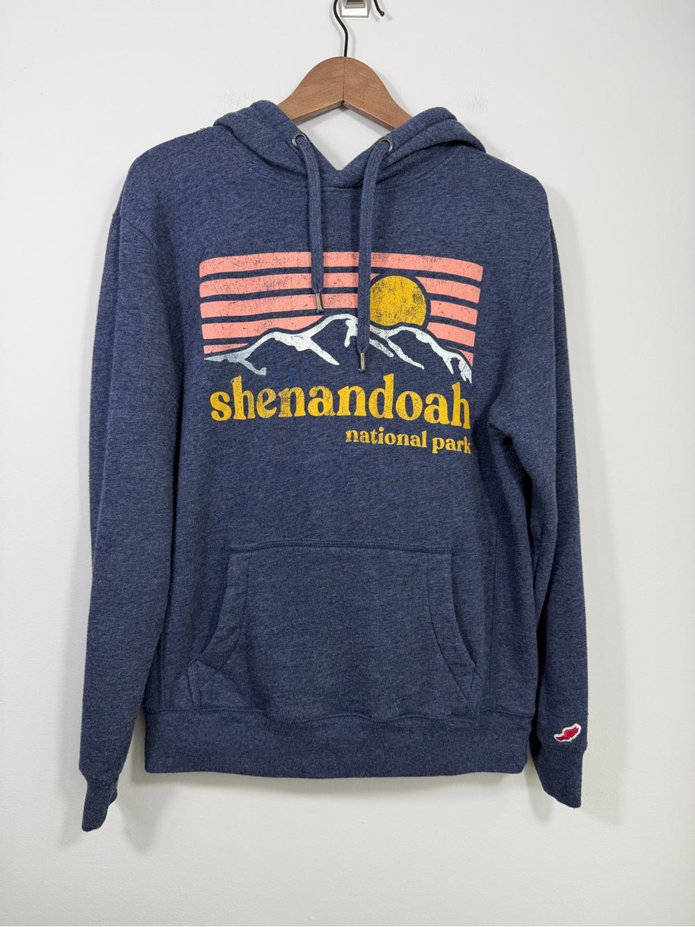 League Shenandoah National Park Graphic Hoodie Navy Small Outdoor Hiking